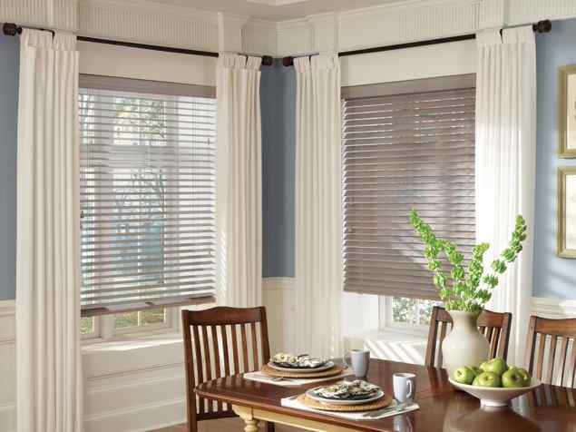 Choose Parkland™ wood blinds to match your rustic decor.